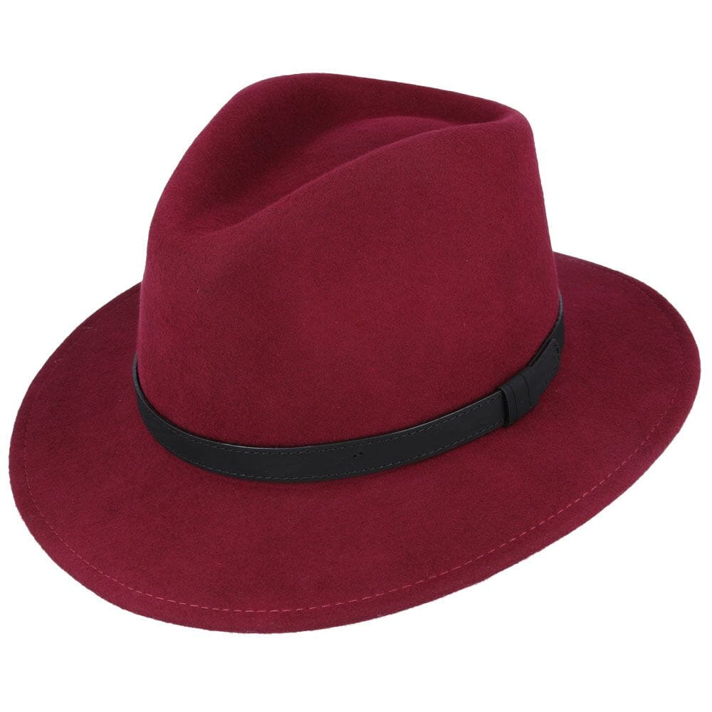 Ballybar Fedora Hat with Leather Band - Ballybar