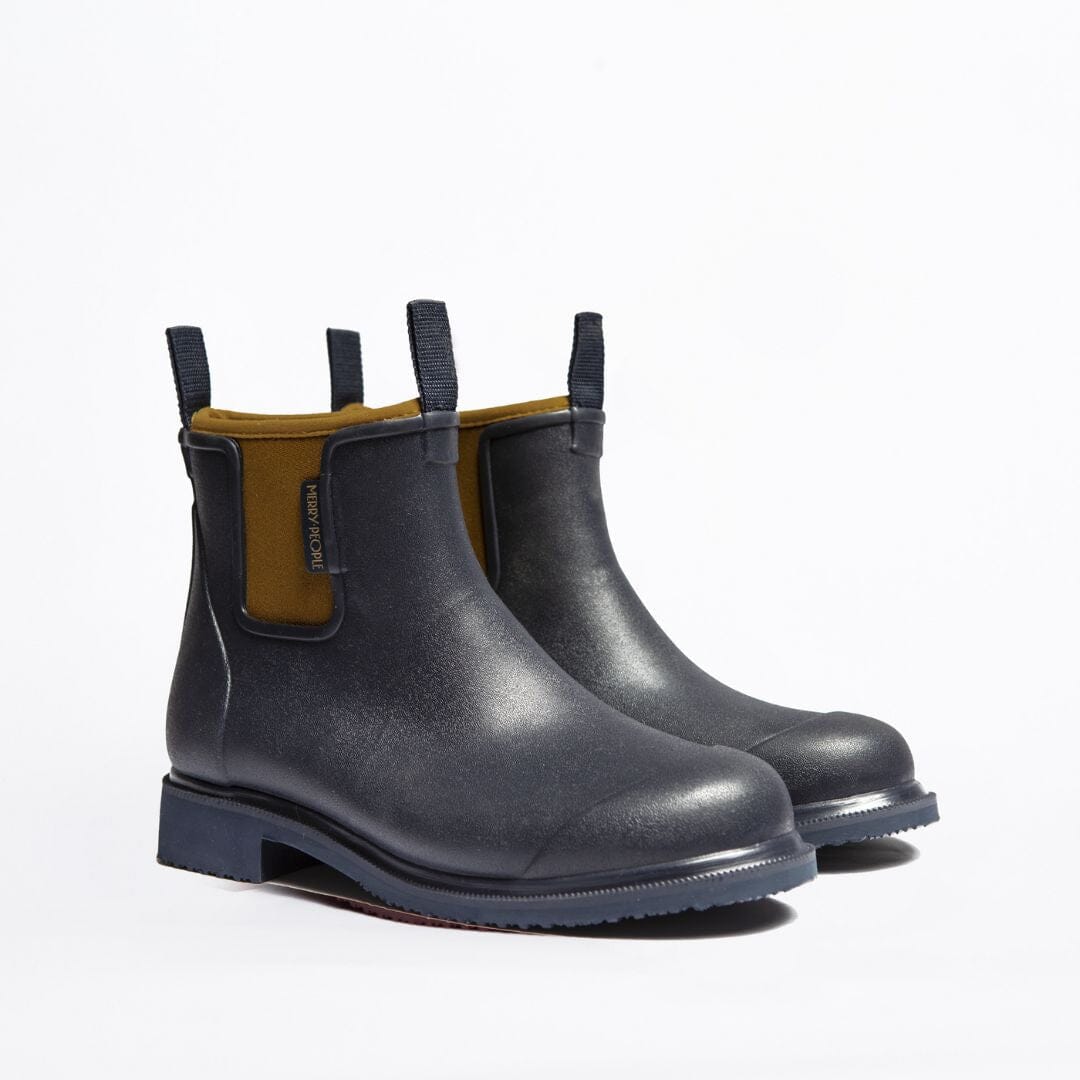 Bobbie-Ankle Boot Boot Merry People 3 Oxford Blue & Tan Ankle Wellington Boot