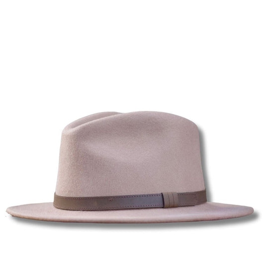 Ballybar Fedora Hat with Leather Band - Ballybar