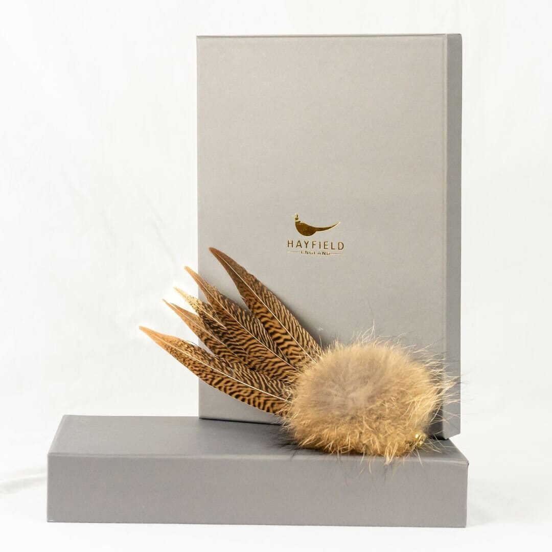 Feather Pins & Brooches Large Ballybar Without Diamante's