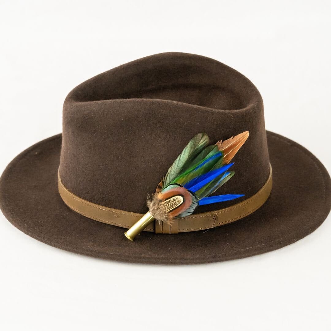 Feather Pins & Brooches Small Fedora Ballybar