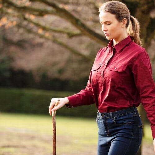 Women's Country Cotton Work Shirt Ballybar 