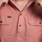 Men's Country Cotton Shirt -Contrast