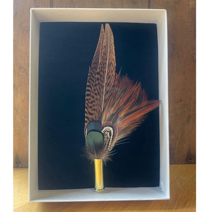 Feather Pins & Brooches Small Fedora Ballybar Peacock 