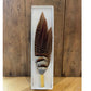 Feather Pins & Brooches Small Fedora Ballybar Natural/Grey 