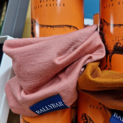 The Ram Neck Gaiter - 100% Merino Wool Neck Gaiter Ballybar Guava 