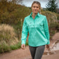 Women's Country Cotton Work Shirt Ballybar  Emerald 
