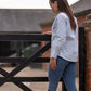 Women's Country Cotton Work Shirt  Long Sleeved Ballybar 